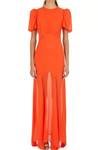 Women De La Vali Agua Red Maxi