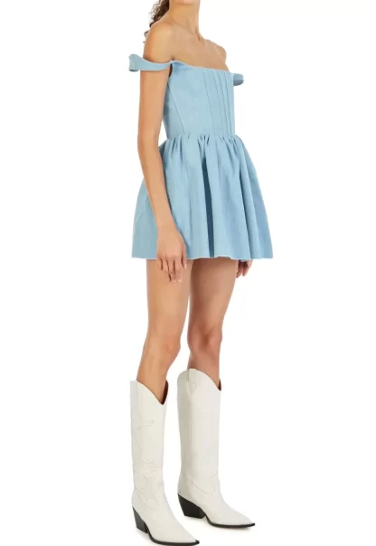 Women Silvia Astore Annie Dress- Denim