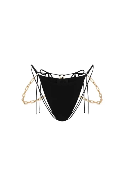 Women Dilara Findikoglu Belly Dance Bikini Bottom- Black