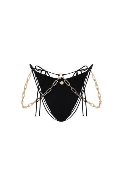 Women Dilara Findikoglu Belly Dance Bikini Bottom- Black
