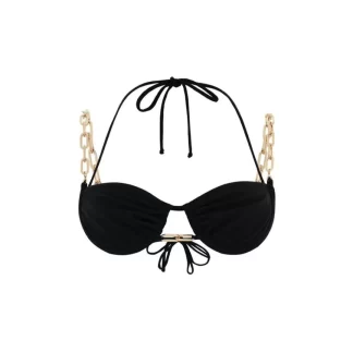 Women Dilara Findikoglu Belly Dance Bikini Top- Black
