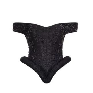 Women Annie's Collection Black Iris Corset