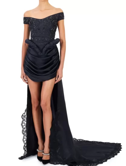 Women Annie's Collection Black Iris Skirt