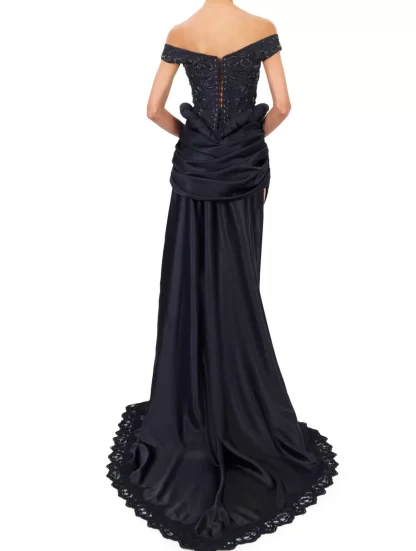 Women Annie's Collection Black Iris Skirt