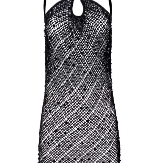 Women Coperni Black Sequin Mini Dress
