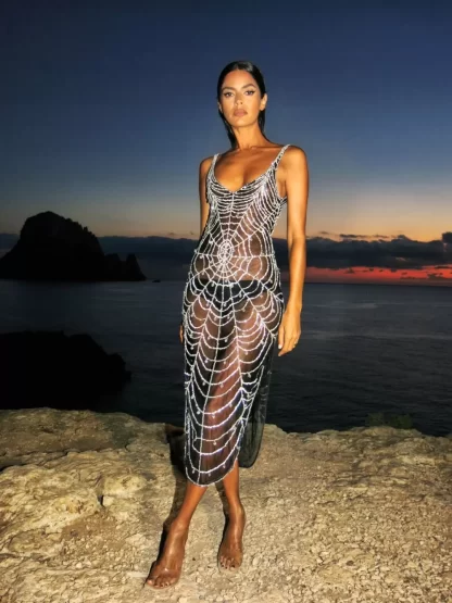 Women Annie's Collection Cobweb Midi Dress