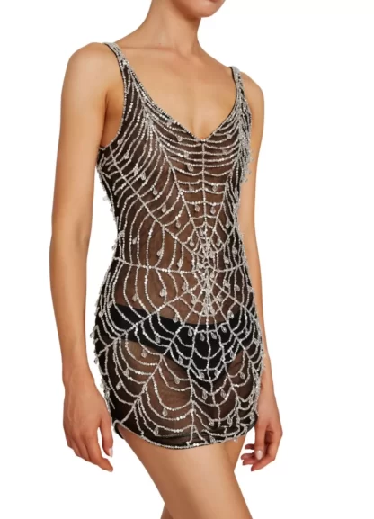 Women Annie's Collection Cobweb Mini Dress