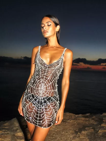 Women Annie's Collection Cobweb Mini Dress