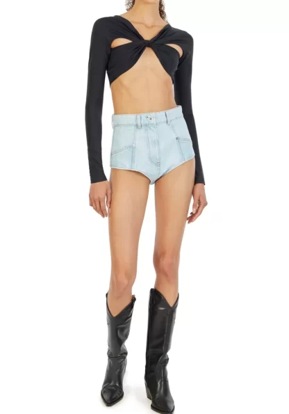 Women Coperni Cropped Draped Top