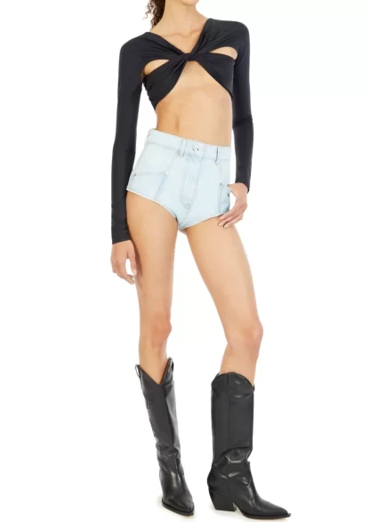Women Coperni Cropped Draped Top