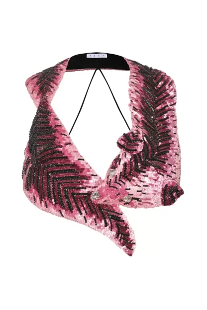 Women Area Crystal Fox Top