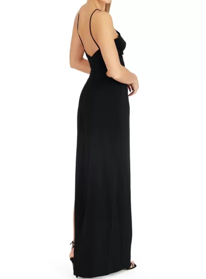 Women Monot Cut-Out Halterback Dress