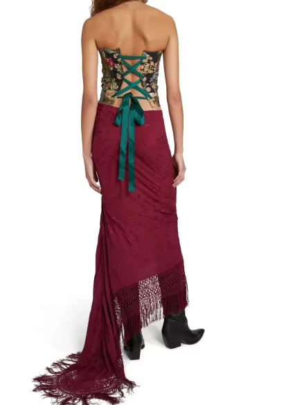 Women Conner Ives Demi Couture Piano Shawl Maxi Skirt