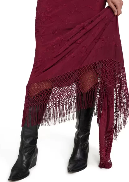 Women Conner Ives Demi Couture Piano Shawl Maxi Skirt