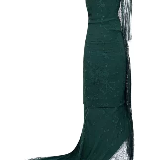 Women Conner Ives Demi-Couture Piano Shawl Gown