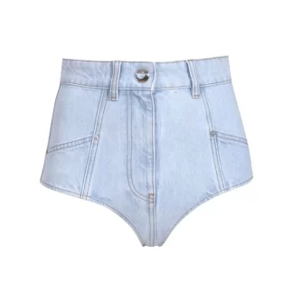 Women Coperni Denim High-Waisted Briefs
