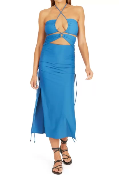 Women Silvia Astore Era Cobalt Dress