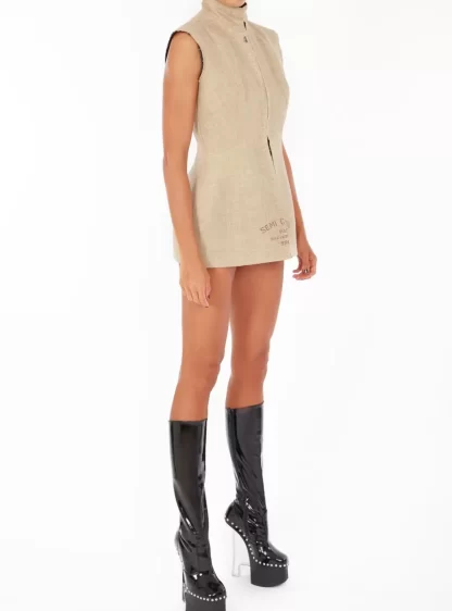 Women Annie's Archive 1997-1998 Fall Winter Martin Margiela 'Semi Couture' Linen Bodice.