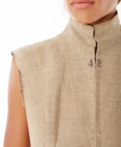Women Annie's Archive 1997-1998 Fall Winter Martin Margiela 'Semi Couture' Linen Bodice.