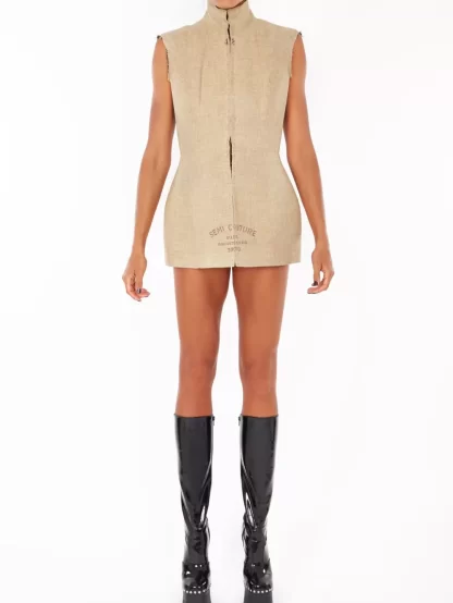 Women Annie's Archive 1997-1998 Fall Winter Martin Margiela 'Semi Couture' Linen Bodice.