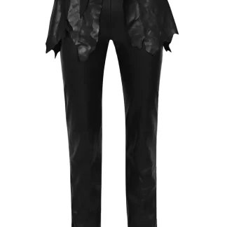 Women Coperni Flap Leather Pants
