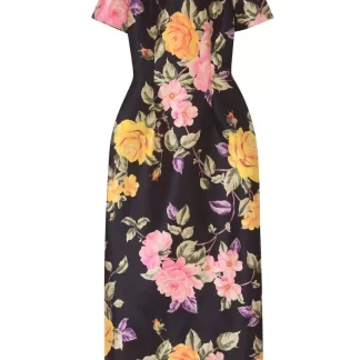 Women Richard Quinn Floral High Neck Gown