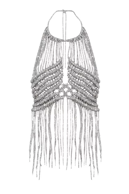 Women Giuseppe Di Morabito Halterneck Crochet-Chain Top