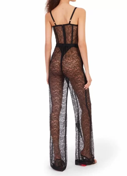 Women Laquan Smith Lace Lounge Pants