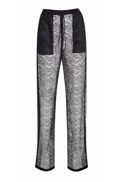 Women Laquan Smith Lace Lounge Pants