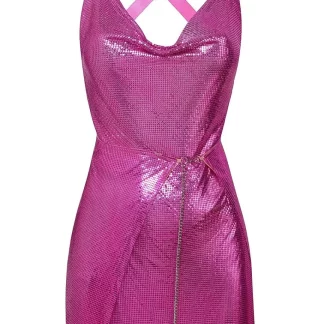 Women Poster Girl Magenta Adrienne Dress