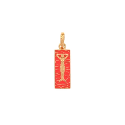 Women Annie's x Jade Jagger Mermaid Enamel Charm, Gold Vermeil