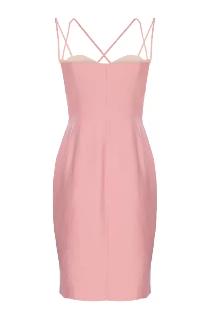 Women Annie's Archive 1991 Moschino Couture Pastel Pink 'Tea 4 2' Bodycon Dress.