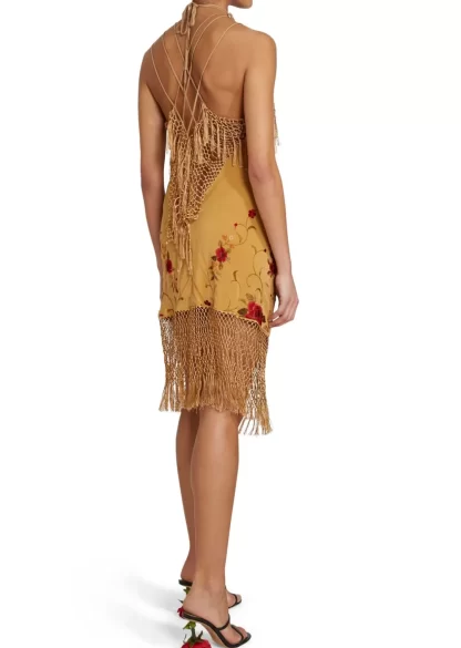 Women Conner Ives Piano Shawl Rose Dress Strappy Dress