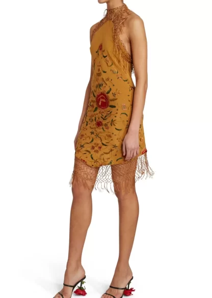 Women Conner Ives Piano Shawl Rose Dress Strappy Dress
