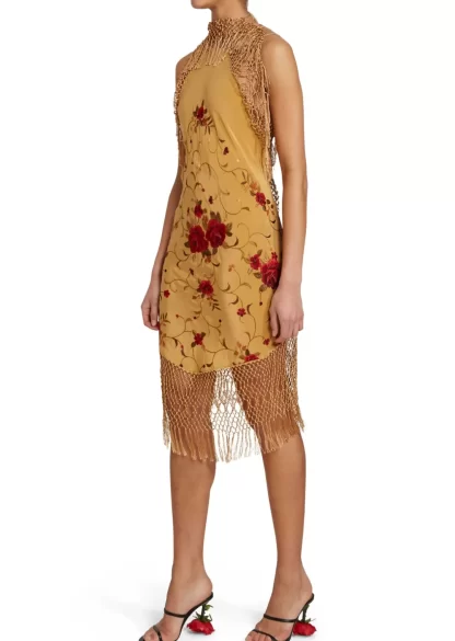 Women Conner Ives Piano Shawl Rose Dress Strappy Dress