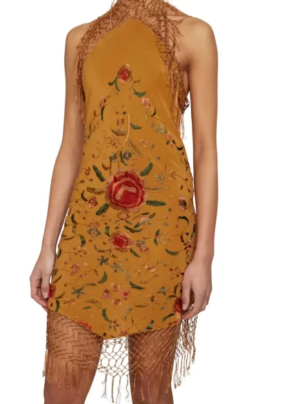 Women Conner Ives Piano Shawl Rose Dress Strappy Dress