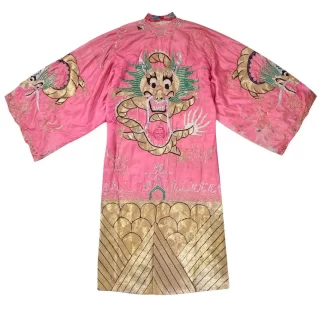 Women Annie's Archive Pink Dragon Kimono