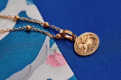 Women Annie's x Jade Jagger Podenco Dog Charm Necklace, Gold Vermeil