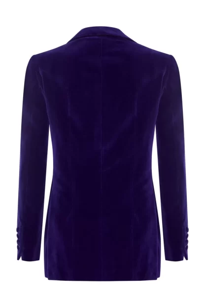 Women Mark Powell Purple Velvet Jacket