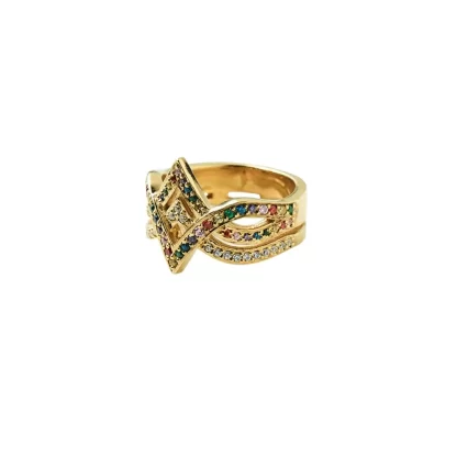 Women Hannah Warner Rainbow V Ring