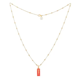 Women Annie's x Jade Jagger Red Mermaid Enamel Charm Necklace