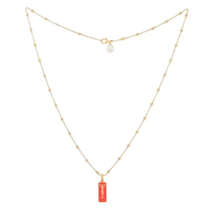 Women Annie's x Jade Jagger Red Mermaid Enamel Charm Necklace