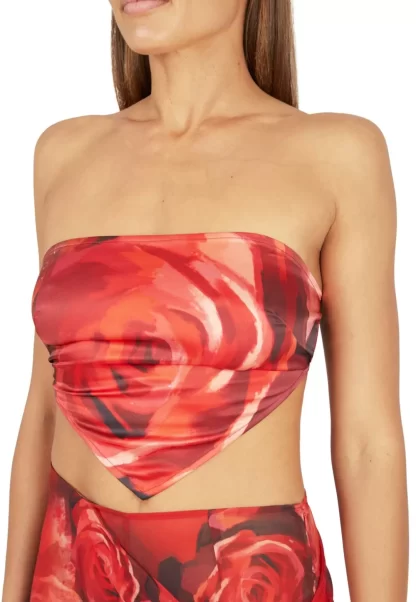 Women Kim Shui Rose Scarf Top