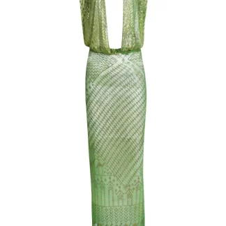 Women Annie's Archive 1920'S Egyptian Green Dress