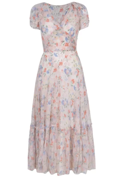 Women Annie's Archive 1930'S Floral Hand Painted Maxi Dress