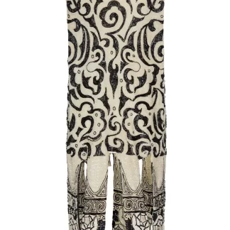 Women Annie's Archive 1920S Hand Beaded Swirl Patterned Fringe Dress