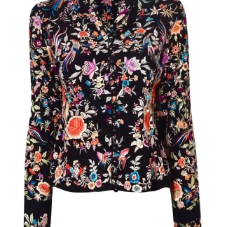 Women Annie's Archive 1920'S Japanese Hand Embroidered Floral Jacket