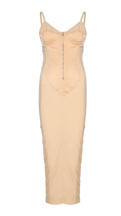 Women Annie's Archive 1990S Jean-Paul Gaultier Iconic "Cone Bust" Blush Peach Corset Dress.