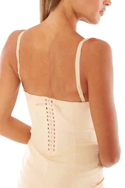 Women Annie's Archive 1990S Jean-Paul Gaultier Iconic "Cone Bust" Blush Peach Corset Dress.