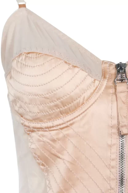 Women Annie's Archive 1990S Jean-Paul Gaultier Iconic "Cone Bust" Blush Peach Corset Dress.